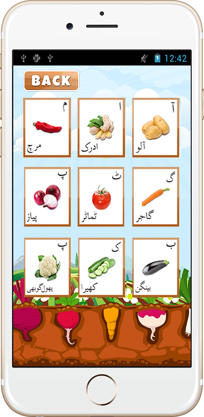 Urdu Vegetables List